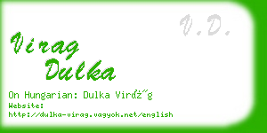 virag dulka business card